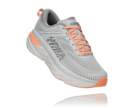 Hoka One One Bondi 7 - Adidasi Alergare Pe Drum Dama Gri Inchis | RO-cwATlX5